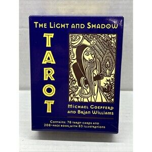 The Light and Shadow Tarot Cards Destiny Books Black and White Spiritual w/ Book